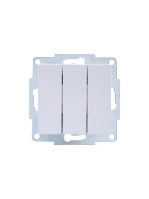 Lezard Vesna мех.выкл. 3-кл белый