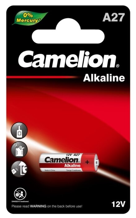 Батарейка Camelion LR27А BL*5 (батарейка, 12В)