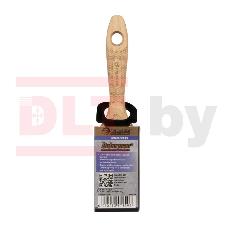 Кисть Rollingdog BP1000 50мм, прямой срез, полиэстер, серия Elite, арт.10667