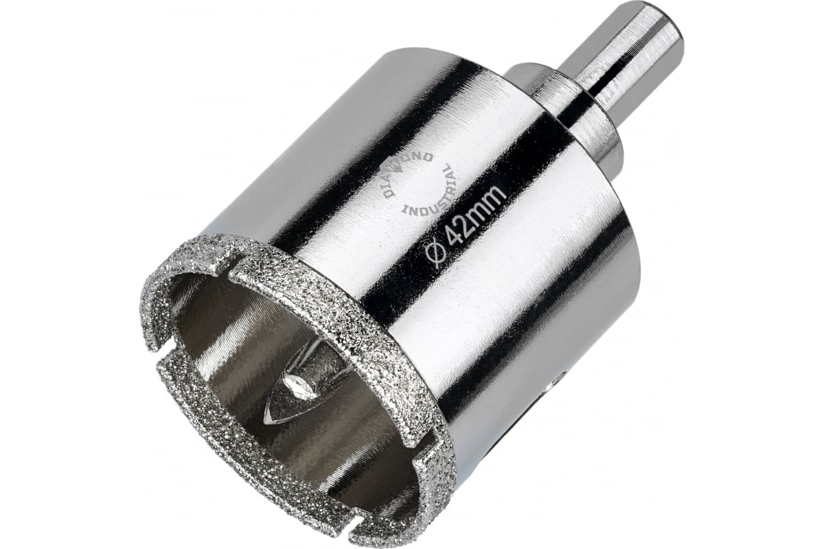 Коронка алмазная по кафелю и стеклу 16мм с ц/с SEB