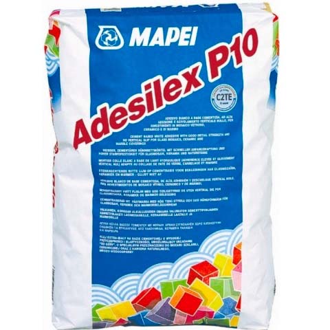МАПЕЙ, ADESILEX P10, Клей плиточный БЕЛЫЙ, класс С2ТЕ (25кг)