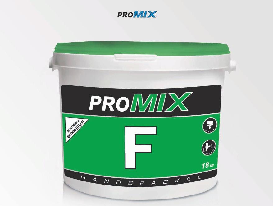 Шпатлевка финишная PROMIX F зеленая крышка (28кг)